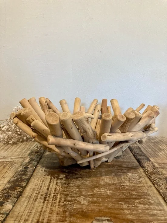 Rustic Driftwood Decorative Bowl - Picture 7 of 16